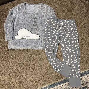 Serra Matching Polar Bear Pajamas